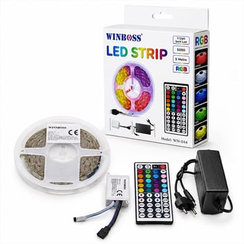 Winnboss Strip Light Wn-1144 ( 3çip & 5mt ) Rgb ( Kumandalı ) Şerit Led ( 5050 Smd Type & 54 Led S/m )