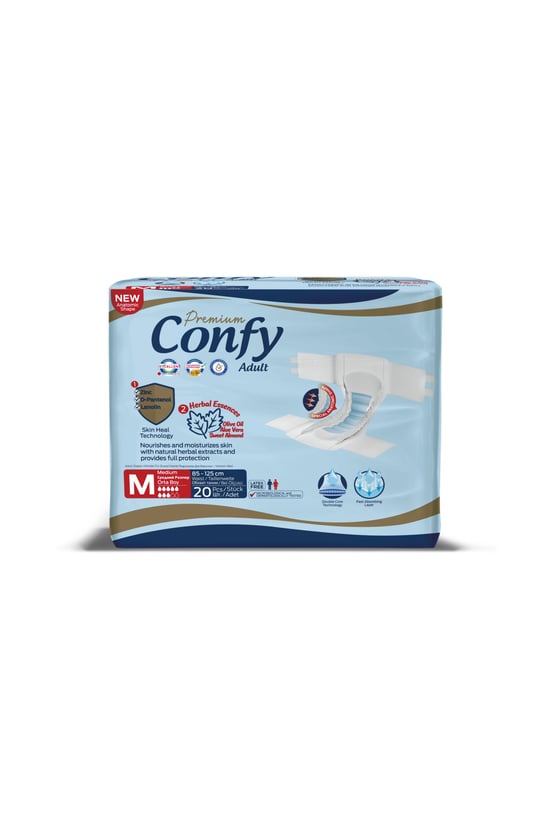 Confy Adult Yetişkin Bezi Medium 20'li