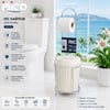 K13-114 ( Krom & Metal ) ( Ayaklı ) Wc Kağıtlık ( Plastik Çöp Kovalı )