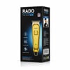 Rado Rd-3638 ( Sarı Metal Kaplama & Usb Sarjlı & T Bıçak) ( 3 Kesim Tarak & Yağ Şişe & Temizleme Fırça ) Saç Sakal Kesme & Traş Makine
