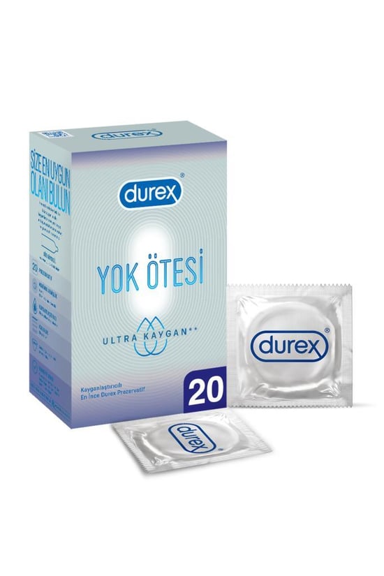 Durex Yok Ötesi Ultra Kaygan 20'li Prezervatif