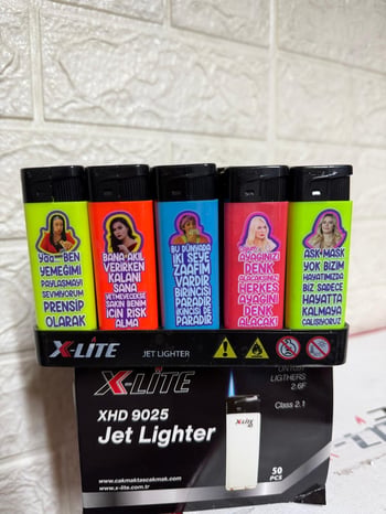 X-lite Jet Baskılı Duvar Yazılı Çakmak *50 Pcs