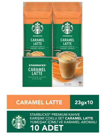 Starbucks Caramel Latte 21.5 Gr X 10 Adet