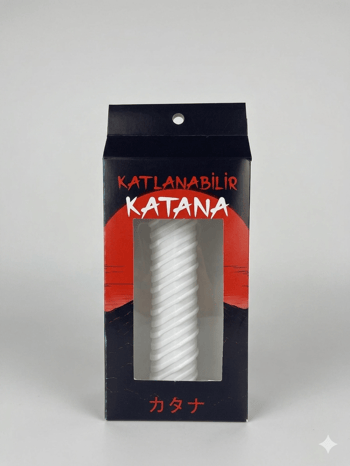Katana 3d Plastik 77cm Beyaz Kılıç
