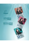 Sea Color Aqua Hair Dye Vegan & Amonyaksız Su ile Aktive Edilen Kalıcı Saç Boyası Toz 4.0 Kahve