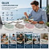 Qlux L-00995 Boutique Beslenme Kabı (renkli Pls.)(2 Bölme) (1100ml)(pls.çatal-kaşık) (s.contalı & Şeffaf Kaşıklıklı Kapak)
