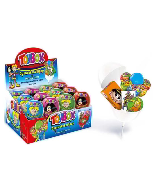 Toybox Oyuncaklı Lolipop Şekerleme 11 gr X 12'li Paket