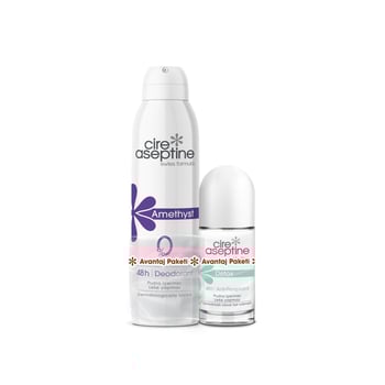 Cıre Aseptıne Amethyst Deo 150ml + Detox Rool-on 50ml Set