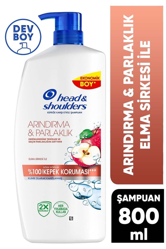Head&shoulders Arındırma&parlaklık Kepeğe Karşı Etkili Şampuan 800 Ml