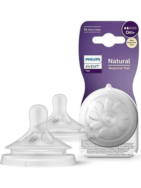 Philips Avent Natural Response 2'li Biberon Emziği, 1 Numara, 0 Ay+ -scy961/02