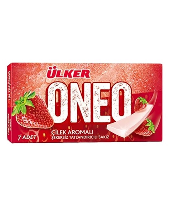 Ülker Oneo Sakız 14 G X 27'li Paket X 6'lı Koli Çilek Aromalı