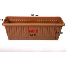 Hak Orta Balkon Saksı 50 X 18 X 17 Cm-9,5 Litre