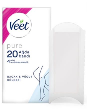 Veet Sir Ağda Bandı 20'li Pure