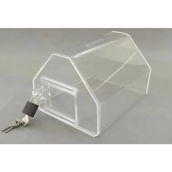 Şeffaf Tipbox Bahşiş Kutusu 15x10xh11cm