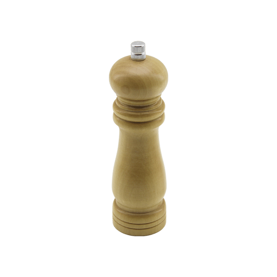 İ22-254 ( Küçük= Çap: 4.5cm & Uzunluk: 15cm ) ( Ahşap ) Tuz & Baharat Öğütücü