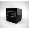 Kare Tipbox - Bahşiş Kutusu Siyah - 14x14xh13cm