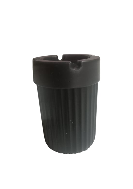 Harrex Yuvarlak Çizgili Kokusuz Küllük-siyah-çizgili