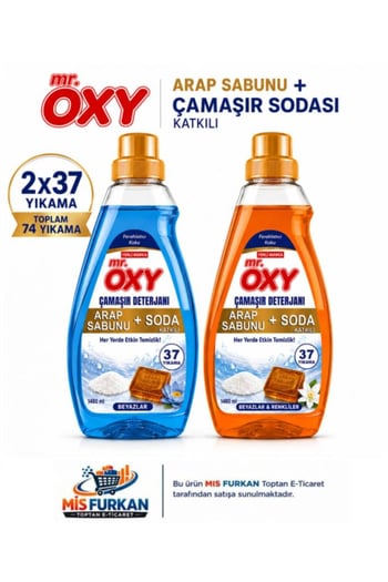 Mr.oxy Arap Sabunu ve Soda Katkılı Sıvı Çamaşır Deterjanı