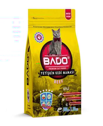 BADO 500 GR KEDİ MAMASI ETLİ *12