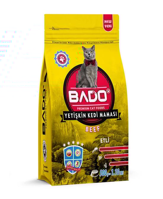 BADO 500 GR KEDİ MAMASI ETLİ *12