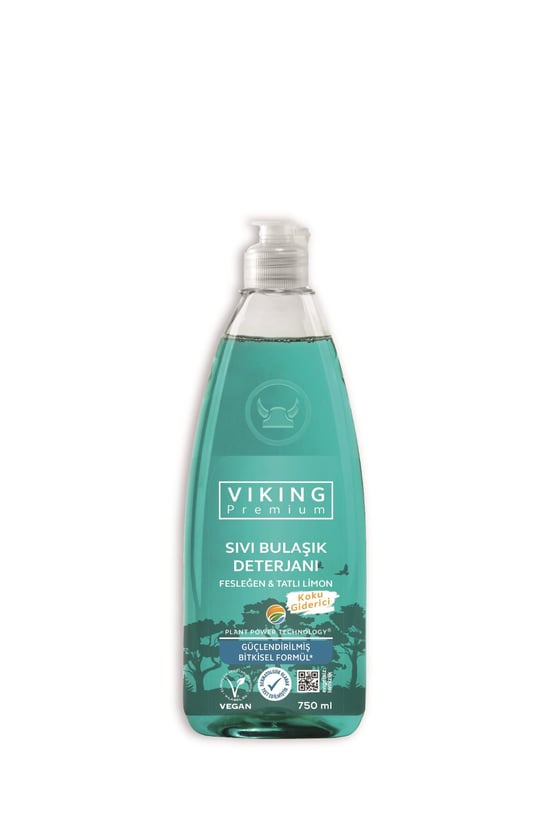 Viking Premium Bulaşık Deterjanı Fesleğen & Limon Sıvı Jel Bulaşık Deterjanı 750 Ml