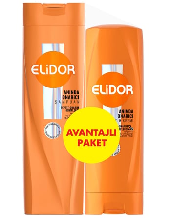 Elidor Anında Onarıcı 400 Ml Şampuan + Saç Bakım Kremi 200 Ml