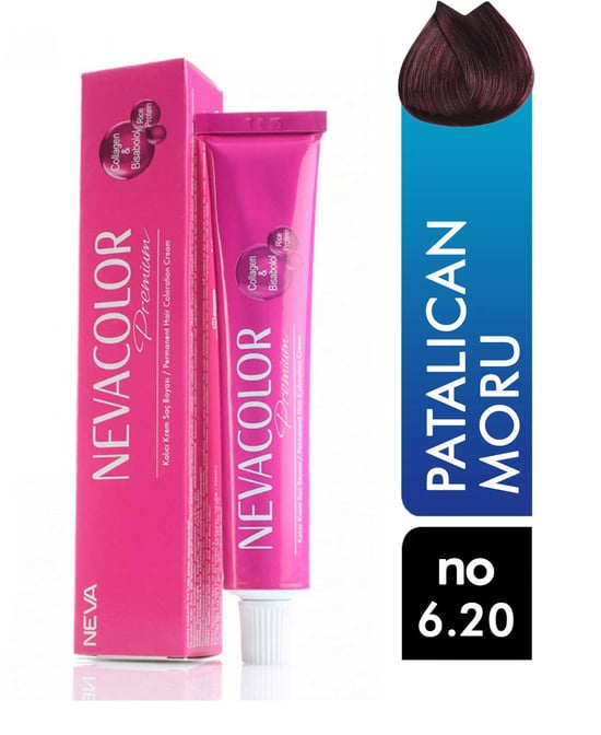 Nevacolor Premium Tüp Saç Boyası Patlıcan Moru 6.20 50 ml