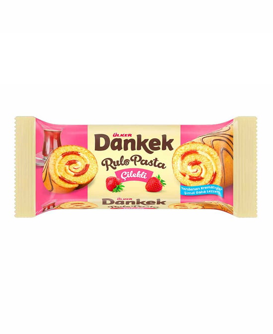 Ülker Dankek Rulo Pasta 235 Gr X 8 'li Paket Çilekli