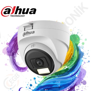 Dahua Dh-hac-t1a21p-u-ıl 2mp 2.8mm 25m Çift Işık Full Color Dome Kamera