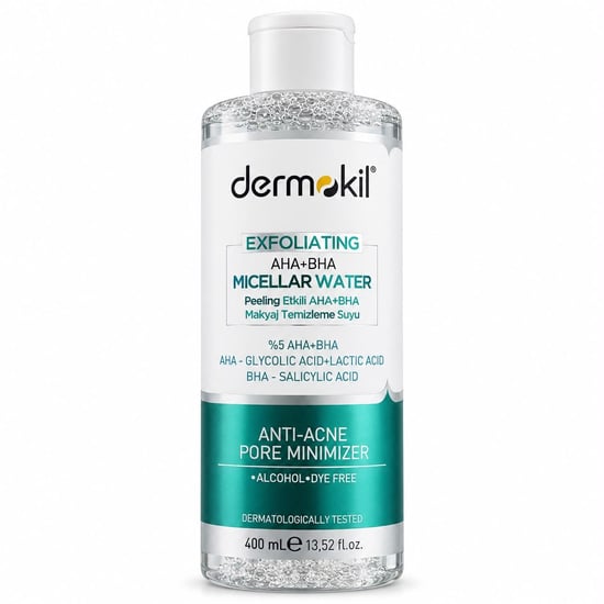Dermokil Exfoliating Aha + Bha Niacinamide Micellar Makyaj Temizleme Suyu 400 Ml