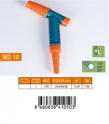 Medalyan Md-10 ( Normal ) Ayarlı Lans Sulama Tabancası ( 1/2- 5/8- 3/4 Rekor )