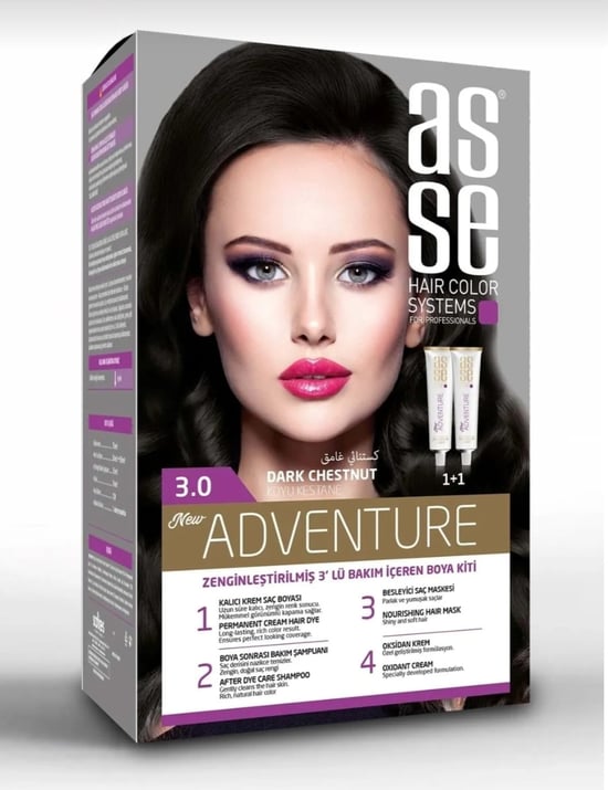 Asse Saç Boyası 3,0 Koyu Kestane