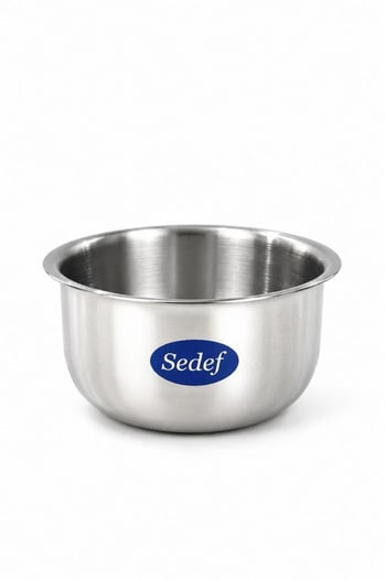 Sedef Premium Kuaför Tıraş Tası Paslanmaz Metal Büyük Boy Krom Kaplama