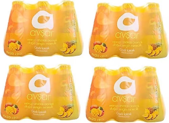 Mango Ananas Aromalı Maden Suyu 200 Ml X 24 Adet