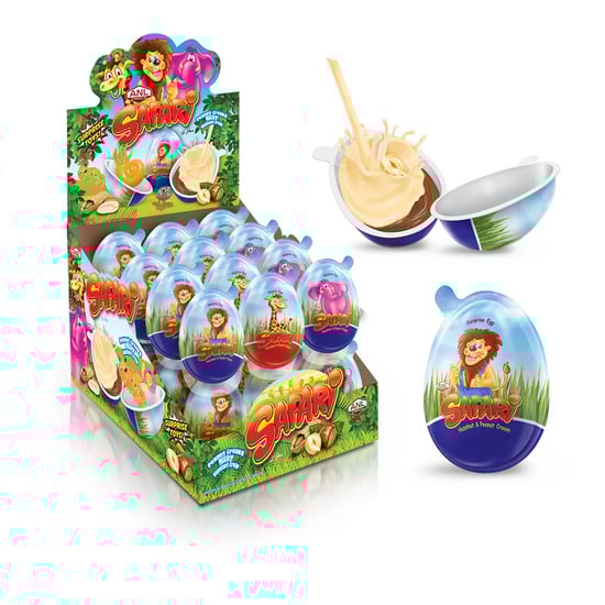 Anl Safari Sütlü ve Oyuncaklı Sürpiz Plastik Yumurta Çikolata 15 gr