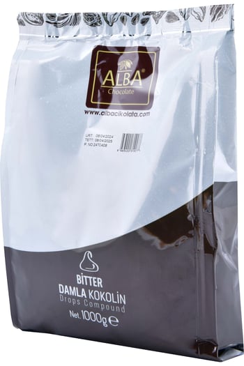 Alba Bitter Damla Çikolata 1 Kg