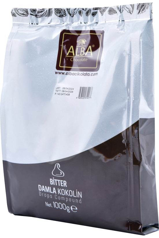 Alba Bitter Damla Çikolata 1 Kg