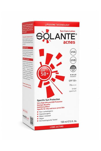 Solante Acnes 150 Ml 50 Faktör Güneş Losyonu