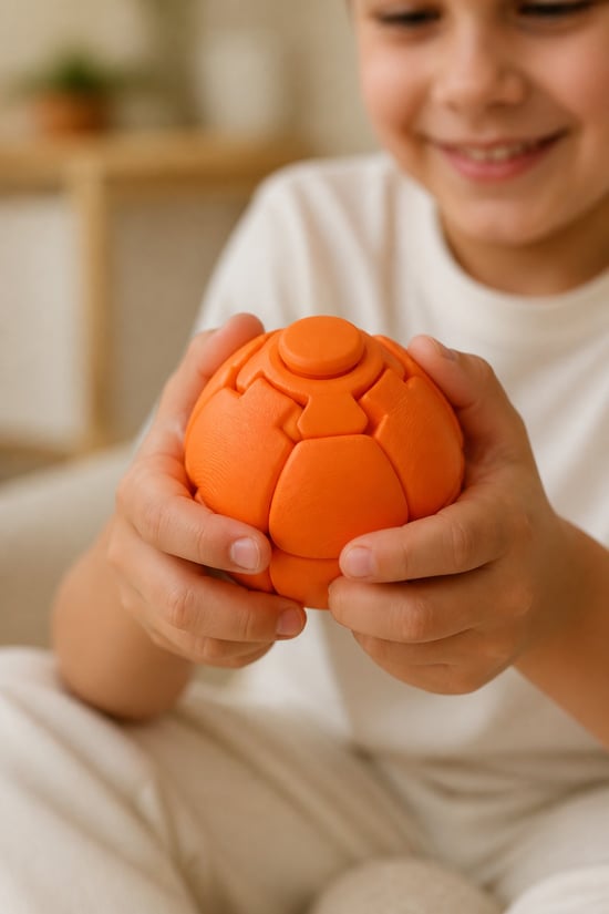 Çevirmeli Stres Topu / Stres Oyuncağı / Spinner Ball Turuncu
