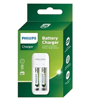 Philips Pil Şarj Cihazı - 2'li Aa Kalem Pil - 2'li Aaa Ince Kalem Pil Şarj Cihazı - 2x Aaa Pil Dahil