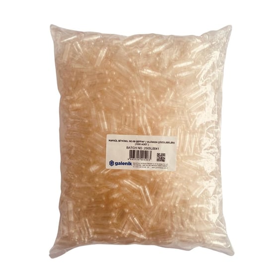 Galenik Şefaf Jelatin Kapsül No: 00 - 1000 Adet ( Vajinada Çözünen )