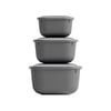 Dünya-30907-999 ( Kare ) ( 3pcs= 600-1100-1800ml ) Sızdırmaz Saklama Kabı & Kutusu Set (renkli & Şeffaf Pls.kap)