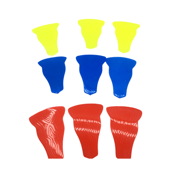 Krt-1103 ( 9pcs ) ( Üçgen Palet ) Bisiklet Teker Süsü ( Renkli Plastik )