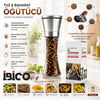 İ22-412 Hand Grinder ( Büyük ) ( Cam Hazneli & Krom Kaplama Pls.kapaklı ) Tuz & Baharat Öğütücü