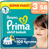 Prima Aktif 3 Numara Midi 58'li Bebek Bezi