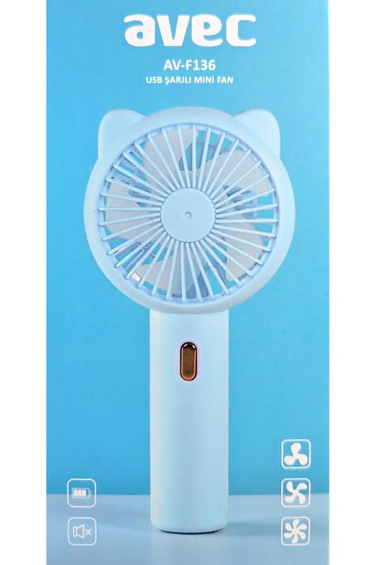 Avec Usb Şarjlı Mini Fan