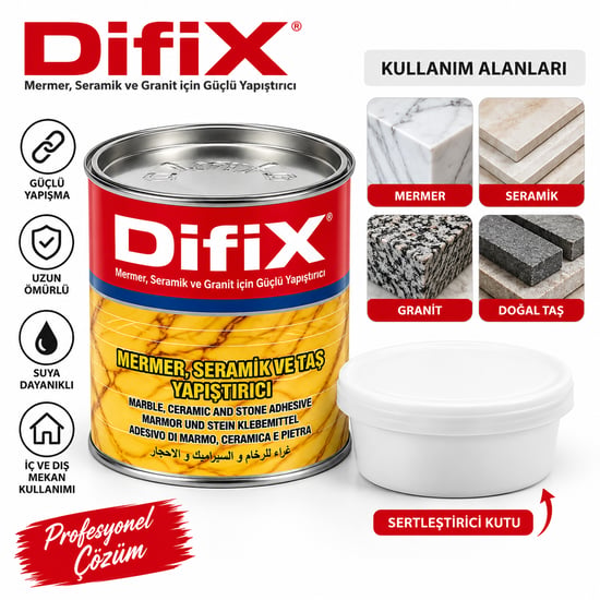 Difix ( Mermer ) Seramik Yapıştırıcı 250gr