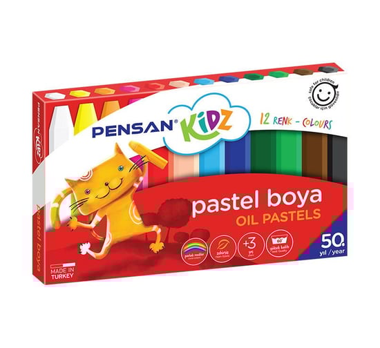Pensan Kidz Pastel Boya 12 Renk 9806