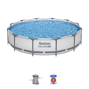 Bestway Prefabrik Havuz Steel Pro Max Yer Üstü Prefabrik Çember Havuz Seti 3,66 M X 76 Cm 56416
