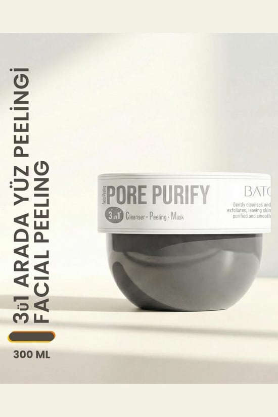 Batçı Siyah Nokta Karşıtı Gözenek Temizleyici ve Aydınlatıcı 3'ü 1 Arada Peeling 300 Ml